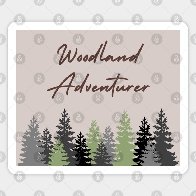 Woodland Adventurer Magnet by Emma Lorraine Aspen